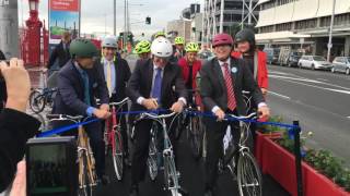 Quay Street cycleway opening