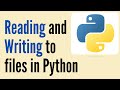 How To Read and Write to files with Python | Python File Operations📝👩‍💻