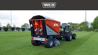 TRILO M4 Verticutting and collect soccer field