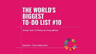 GGWCUP Clubhouse Talk: The world’s biggest to-do list #10 w/ Clara Halvorsen