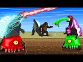Rescue Godzilla & KONG From EVOLUTION OF SHIN GODZILLA: Size Comparison Monsters | Godzilla Cartoons