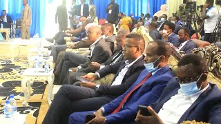 Baarlamanka Hirshabelle oo dhegaystay hadal jeedinta Murashaxiinta Aqalka sare.