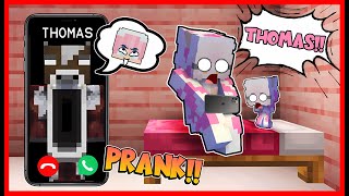 ATUN PRANK MOMON DENGAN MENJADI THOMAS HORROR DI JAM 3 MALAM !! Feat @sapipurba Minecraft