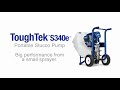 graco toughtek s340e stucco pump eifs رش طلاء الأسمنت eifs