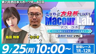 【びわこ大分析LIVE！MacourLab.-マク・ラボ-】「第7回西日本スポーツ杯」4日目（ウシオ＆島田玲奈）