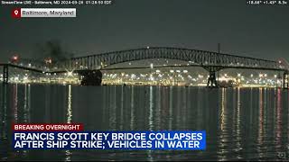 WATCH: Video shows Baltimore Francis Scott Key Bridge collapse after ship strike