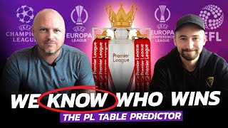 We Predicted The 97 Remaining Premier League Games To Find Out The FINAL TABLE 😬
