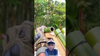 Amazing bamboo gun. #youtubeshorts  #bamboo #gun #funny