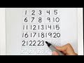 그림자 점선을 따라서 1부터 30까지 숫자 써보아요. 숫자배우기 write numbers learn numbers