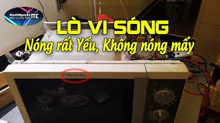 Lò vi sóng nóng yếu, nguyên nhân và cách sửa lò vi sóng ít nóng