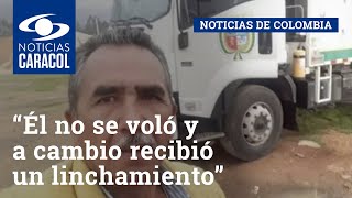 “Él no se voló y a cambio recibió un linchamiento”: familia del conductor Hildebrando Rivera