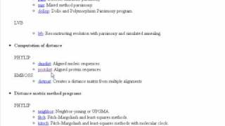 Bioinformatics Tutorials (Lesson 9) Part 1:Using PHYLIP to build phylogenetic trees