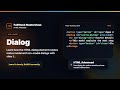 HTML Dialog Element - HTML Advanced Foundation | FullStack Masterclass HTML Course