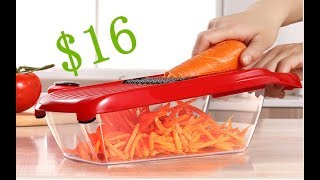 Spiralizer Vegetable Slicer - Veggie Slicer Mandoline Food Slicer with Julienne Grater