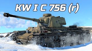 KW I C 756 (r) German Heavy Tank Gameplay [1440p 60FPS] War Thunder No Commentary