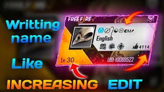 How to make like level increasing profile video free fire | how to edit profile like increasing ff