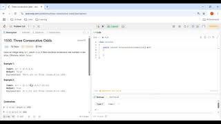 1550. Three Consecutive Odds | Java | Leetcode | Arrays | Fundamentals
