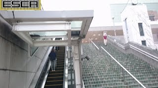 新宿駅南口 ルミネ側 外エスカレーター 日立 Hitachi Escalator Shinjyuku station