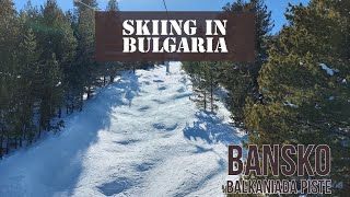 Skiing in Bulgaria | Bansko Balkaniada Red (Intermediate) Piste