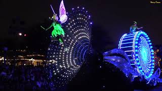 ★ TinkerBell \u0026 Peter-Pan at Anaheim Disneyland Paint The Night Parade ペイントザナイトパレードのティンカーベルとピーターパン