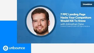 Webinar with Johnathan Dane | Building Effective PPC Landing Pages That Convert