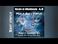 Shah E Mardan Ali Nusrat Fateh Ali Khan Remix | Wadi-e-Hussain A.S| Mola Aliع Best Whatsapp Status