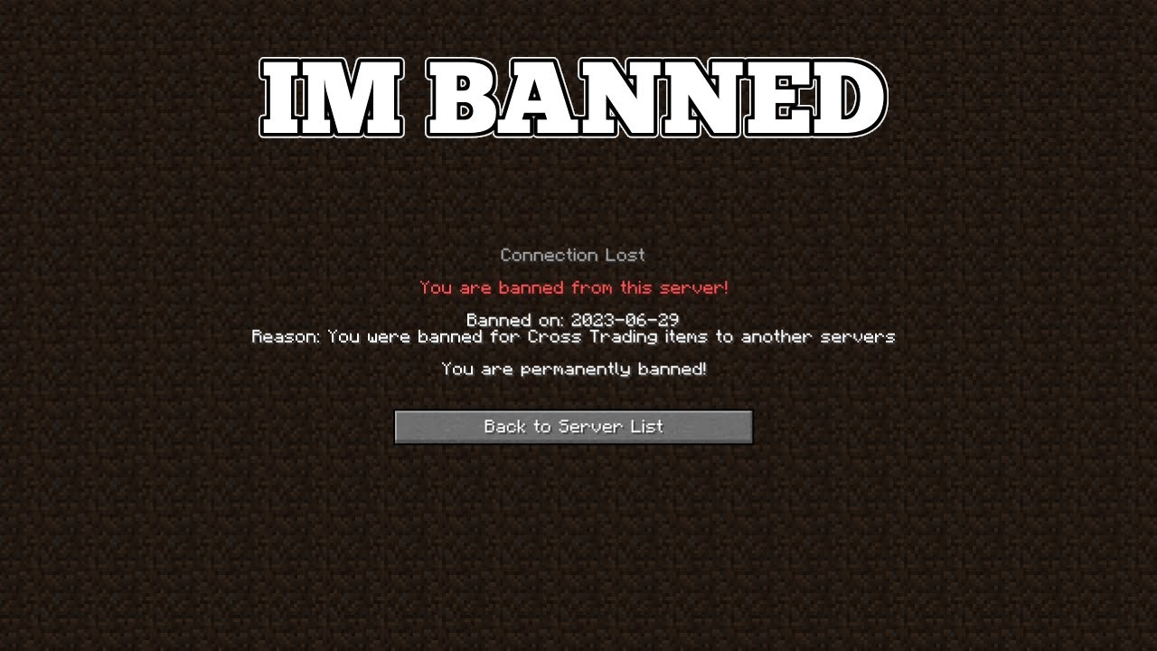 Im Permanently Banned From Donut Smp Youtube
