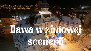 Iława w zimowej scenerii