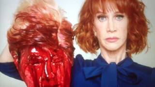 "Day 131" Kathy Griffin Holds Donald Trump Severed Head, is it Covfefe ?