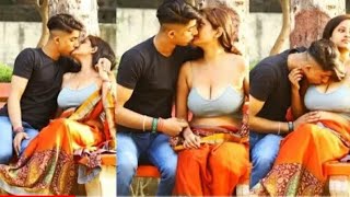 kissing prank with suhaagraat kiss on bhabi!! kiss💋 kissing prank in india!! yunish sanki y