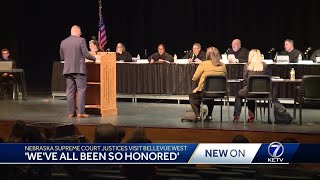 Nebraska Supreme Court justices visit Bellevue West