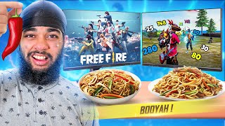 CHAPATI YOU LOSE FREE FIRE YOU EAT WORLDS SPICIEST NOODLES CHALLENGE