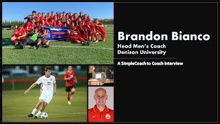 SimpleCoach to Coach with Brandon Bianco, Head Men's Coach at Denison University