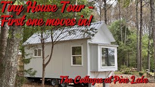 Tiny House Tour - First Resident Mary's RJO at The Cottages at Pine Lake Tiny House Community in AL