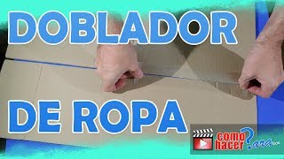 ⊳ Doblador de ropa con Cartón ⊳ Tabla para doblar camisetas