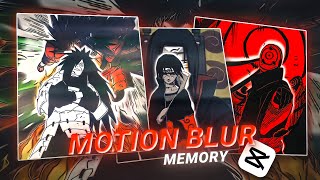 How To Make Motion Blur Memory Transition On Capcut | Capcut Memory Tutorial