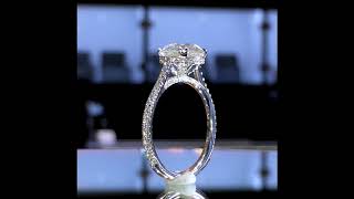 2.50 Ct Round Diamond Engagement Ring - Cathedral Style