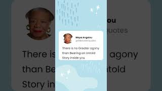Maya Angelou | Writer, Poet | Quotes | #Shorts