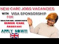 New UK Care Jobs Vacancies With Visa Sponsorship APPLY NOW!!!