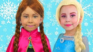 Alice Pretend Princess Frozen Elsa And Anna  The Best s of 2018 by Kids smile tv