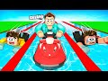 CHEATING IN AQUA SWIMMING RACER IN ROBLOX !!