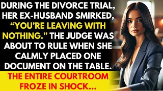 Her ex-husband thought he would win in court—until she presented a document that changed everything…