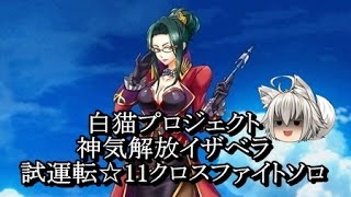 【白猫プロジェクト】神気開放イザベラ試運転ソロ