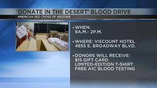 Save lives at the Donate in the Desert Blood Drive
