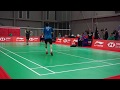 Example of two things required in badminton - reactions and luck! BWF World Junior Championship 2018