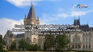 Conferinta de presa a Ministrului Culturii, Vlad Alexandrescu