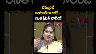 దమ్ముంటే బయటకి రా జగన్.. అనిత ఓపెన్ ఛాలెంజ్ | Vangalapudi Anitha Challenge To YS Jagan | CVR News