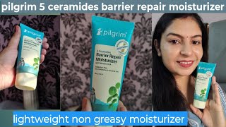 pilgrim 5 ceramides barrier repair moisturizer with Korean cica #pilgrim #discoverpilgrim