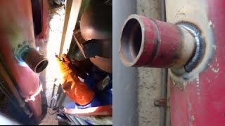 welding 5f pipeline  hydrant