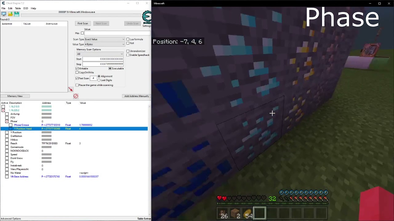 Cheat Engine Hacks For Minecraft Bedrock Edition Palmkoti